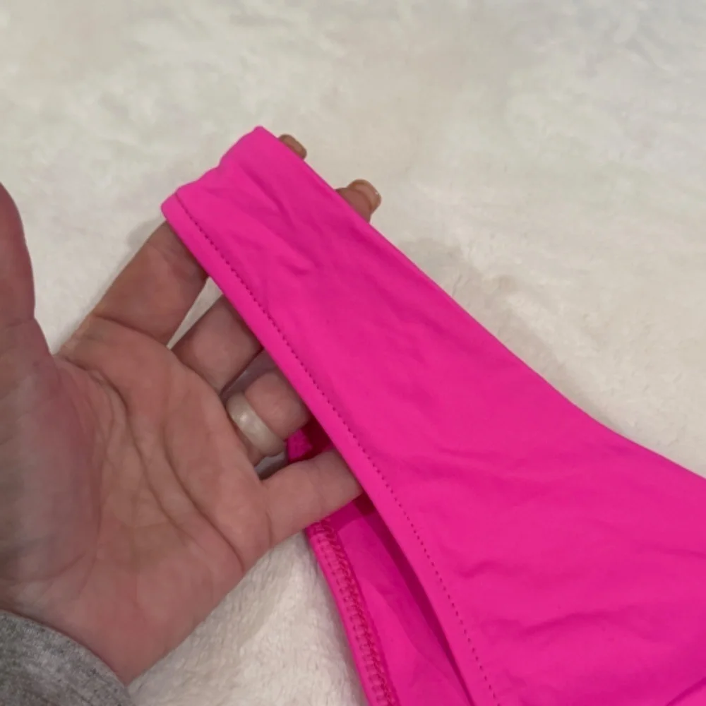New! Frankies Bikinis Enzo Cheeky Bikini Bottom Bright Pink 31522